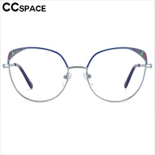 Load image into Gallery viewer, 53680 Round Cat Eye Metal Optical Glasses Frames Prescription Women Computer Eyeglasses