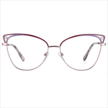 Load image into Gallery viewer, 53685 Retro Cat Eye Metal Optical Prescription Glasses Frames  Women Computer Eyeglasses