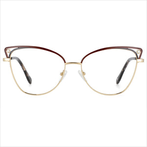 53685 Retro Cat Eye Metal Optical Prescription Glasses Frames  Women Computer Eyeglasses