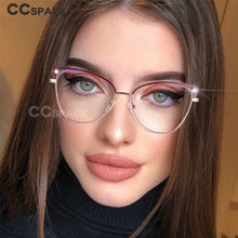 Load image into Gallery viewer, 53685 Retro Cat Eye Metal Optical Prescription Glasses Frames  Women Computer Eyeglasses