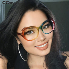 Load image into Gallery viewer, 53701 Round Colours Anti Blue Light Glasses Frames Women Computer Eyeglasses