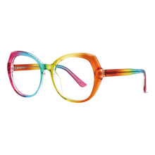 Load image into Gallery viewer, 53701 Round Colours Anti Blue Light Glasses Frames Women Computer Eyeglasses