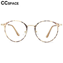 Load image into Gallery viewer, 53702 Anti Blue Light Round Metal Optical Glasses Frames Women Computer Eyeglasses