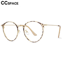 Load image into Gallery viewer, 53702 Anti Blue Light Round Metal Optical Glasses Frames Women Computer Eyeglasses