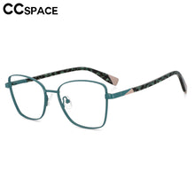 Load image into Gallery viewer, 53704 Square Metal Optical Glasses Frames Anti Blue Light Women Computer Eyeglasses