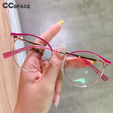 53716 Cat Eye Round Optical Glasses Frames Prescription Women Computer Eyeglasses