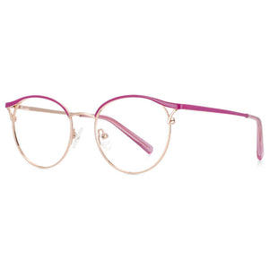 53716 Cat Eye Round Optical Glasses Frames Prescription Women Computer Eyeglasses