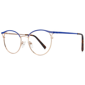 53716 Cat Eye Round Optical Glasses Frames Prescription Women Computer Eyeglasses