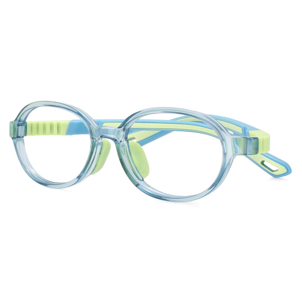 53720 Kids Anti Blue Light Glasses Frames Student Super Soft Comfortable Silicone Protect Eyesight Removable Eyeglasses