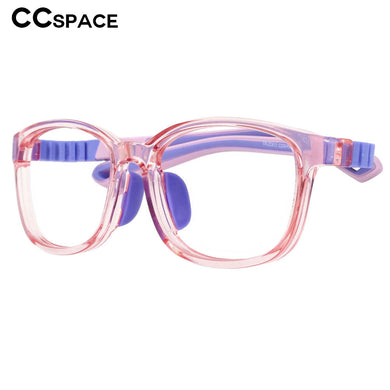 53724 Kids Anti Blue Light Glasses Frames Removable Super Soft Comfortable Silicone Protect Eyesight Student Eyeglasses
