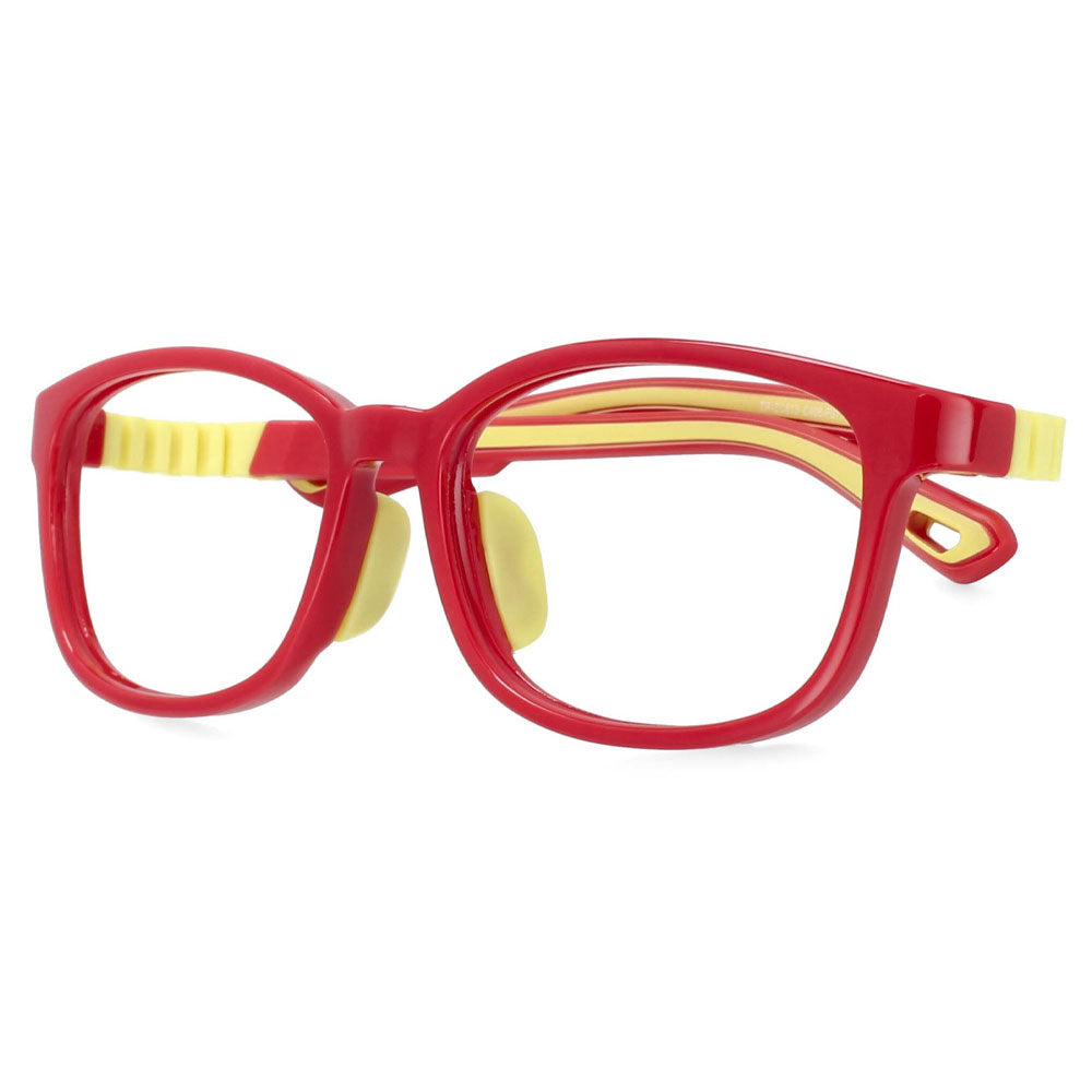 53724 Kids Anti Blue Light Glasses Frames Removable Super Soft Comfortable Silicone Protect Eyesight Student Eyeglasses