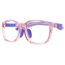 Load image into Gallery viewer, 53724 Kids Anti Blue Light Glasses Frames Removable Super Soft Comfortable Silicone Protect Eyesight Student Eyeglasses