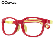 Load image into Gallery viewer, 53724 Kids Anti Blue Light Glasses Frames Removable Super Soft Comfortable Silicone Protect Eyesight Student Eyeglasses