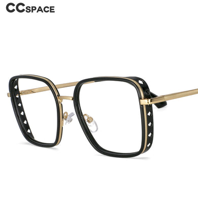 53727 TR90 Square Anti Blue Light Glasses Frames Women Hollow Computer Eyeglasses