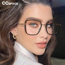Load image into Gallery viewer, 53727 TR90 Square Anti Blue Light Glasses Frames Women Hollow Computer Eyeglasses