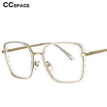 Load image into Gallery viewer, 53727 TR90 Square Anti Blue Light Glasses Frames Women Hollow Computer Eyeglasses