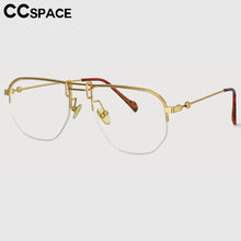 Carica l&#39;immagine nel visualizzatore di Gallery, 53747 Montature per occhiali con mezza montatura in metallo anti luce blu Uomo Donna Occhiali da vista per computer 