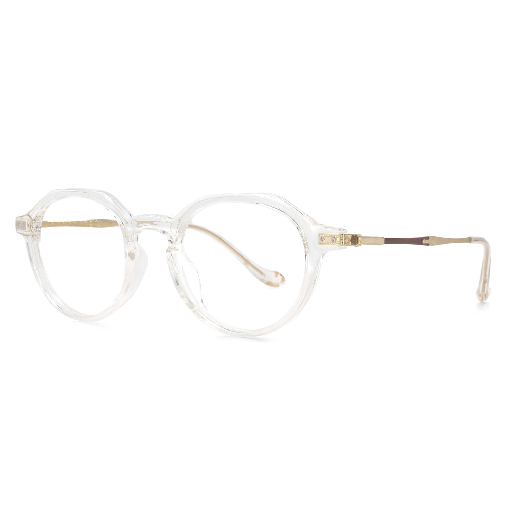 53753 Retro Oval Anti Blue Light Optical Glasses Frames Men Women Plastic Titanium Computer Eyeglasses