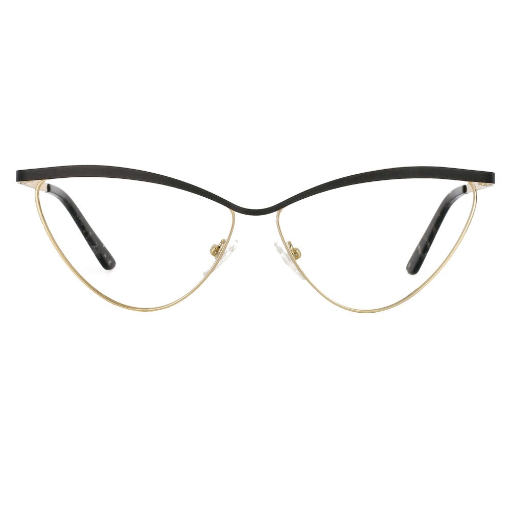 53758 Sexy Cat Eye Optical Metal Glasses Frames Women Computer Eyeglasses