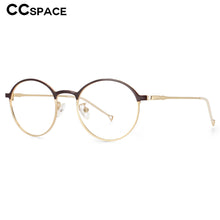 Load image into Gallery viewer, 53759 Round Metal Optical Glasses Frames Men Women Anti Blue Light Computer Eyeglasses