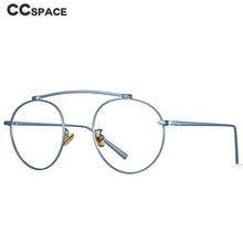 Load image into Gallery viewer, 53761 Retro Round Anti Blue Light Metal Optical Glasses Frames Men Women Computer Eyeglasses