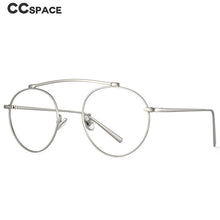 Load image into Gallery viewer, 53761 Retro Round Anti Blue Light Metal Optical Glasses Frames Men Women Computer Eyeglasses
