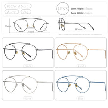 Load image into Gallery viewer, 53761 Retro Round Anti Blue Light Metal Optical Glasses Frames Men Women Computer Eyeglasses