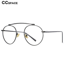 Load image into Gallery viewer, 53761 Retro Round Anti Blue Light Metal Optical Glasses Frames Men Women Computer Eyeglasses