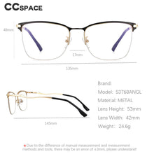 Load image into Gallery viewer, 53768 Half Frame Optical Eyebrow Glasses Frames Men Women Anti Blue Light Computer Eyeglasses
