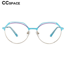 Load image into Gallery viewer, 53776 Cat Eye Anti Blue Light Optical Metal Eyebrow Glasses Frames Women Computer Eyeglasses