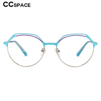 53776 Cat Eye Anti Blue Light Optical Metal Eyebrow Glasses Frames Women Computer Eyeglasses
