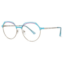 Load image into Gallery viewer, 53776 Cat Eye Anti Blue Light Optical Metal Eyebrow Glasses Frames Women Computer Eyeglasses