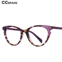 Load image into Gallery viewer, 53793 Retro Leopard Splicing Acetate Glasses Frames Men Women Reading Eyeglasses