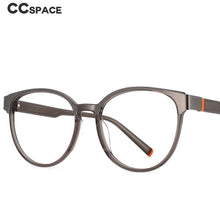 Load image into Gallery viewer, 53809 Retro Acetate Metal Splicing Glasses Frames Round Men Women Reading Eyeglasses