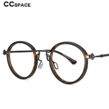 Load image into Gallery viewer, 53813 Retro Anti Blue Light Round Optical Metal Glasses Frames Men Women Computer Eyeglasses
