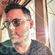 Load image into Gallery viewer, 53813 Retro Anti Blue Light Round Optical Metal Glasses Frames Men Women Computer Eyeglasses