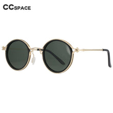 Load image into Gallery viewer, 53813 Retro Punk Sunglasses Metal Round Glasses Frame Men Women Shades Uv400 Vintage Glasses