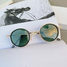 Load image into Gallery viewer, 53813 Retro Punk Sunglasses Metal Round Glasses Frame Men Women Shades Uv400 Vintage Glasses
