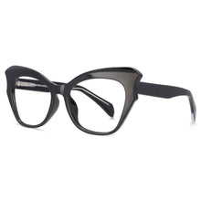 Load image into Gallery viewer, 53814 Big Frame Cat Eye Anti Blue Light Optical Glasses Frames Women Computer Eyeglasses