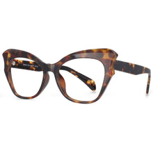 Load image into Gallery viewer, 53814 Big Frame Cat Eye Anti Blue Light Optical Glasses Frames Women Computer Eyeglasses