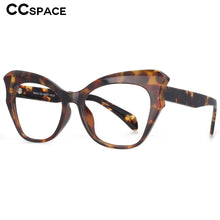 Load image into Gallery viewer, 53814 Big Frame Cat Eye Anti Blue Light Optical Glasses Frames Women Computer Eyeglasses