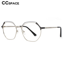 Load image into Gallery viewer, 53815 Polygon Metal Blue Light Blocking Optical Glasses Frames Men Women Computer Eyeglasses