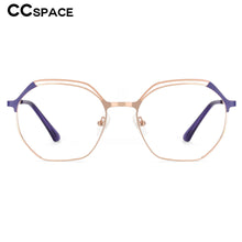 Load image into Gallery viewer, 53815 Polygon Metal Blue Light Blocking Optical Glasses Frames Men Women Computer Eyeglasses