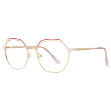 Load image into Gallery viewer, 53815 Polygon Metal Blue Light Blocking Optical Glasses Frames Men Women Computer Eyeglasses