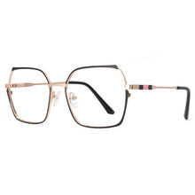 Load image into Gallery viewer, 53816 Cat Eye Metal Anti Blue Light Optical Glasses Frames Square Men Women Computer Eyeglasses