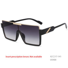 Load image into Gallery viewer, 53820 Big Frame Square Shades Goggle Trend Light  One-Piece Large Frame Unisex Uv400
