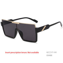 Load image into Gallery viewer, 53820 Big Frame Square Shades Goggle Trend Light  One-Piece Large Frame Unisex Uv400