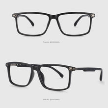 Load image into Gallery viewer, 53822 Retro Square Men&#39;s Anti Blue Light Optical Glasses Frames Tr90 Computer Eyeglasses