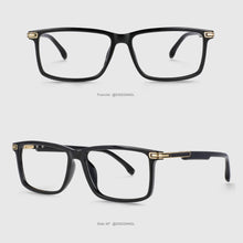 Load image into Gallery viewer, 53822 Retro Square Men&#39;s Anti Blue Light Optical Glasses Frames Tr90 Computer Eyeglasses