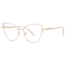 Load image into Gallery viewer, 53833 Cat Eye Women Metal Anti Blue Light Optical Glasses Frames Computer Eyeglasses